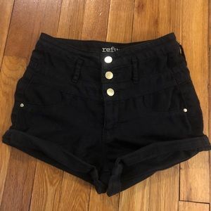Charlotte Russe Black High Waisted Shorts